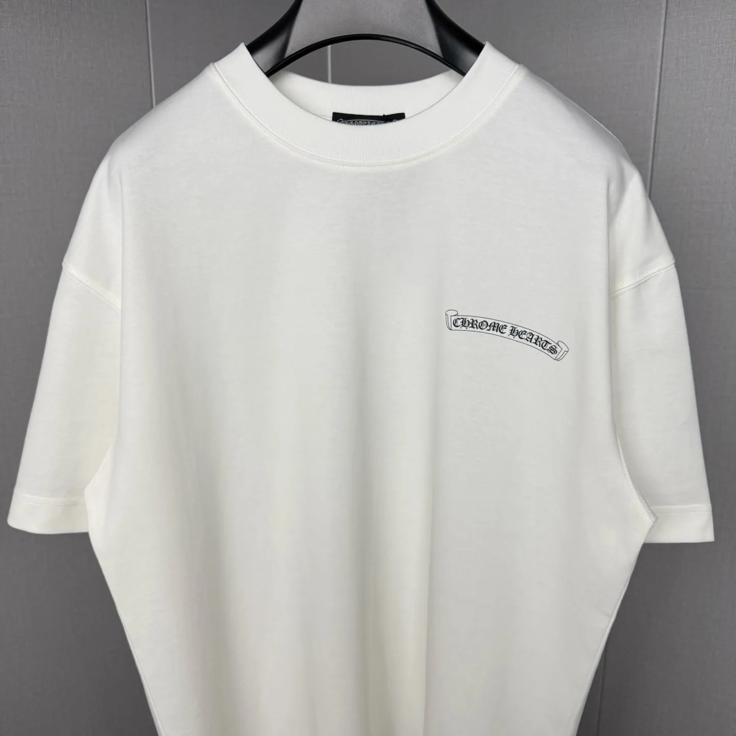 🅿️230 Chrome Hearts double-sided logo jacquard round neck half-sleeved T-shirt. Customized fabric, digital direct printing, 280g weight, loose fit. The color is very suitable for summer and the same style for men and women. Solid color sizes: S-XL